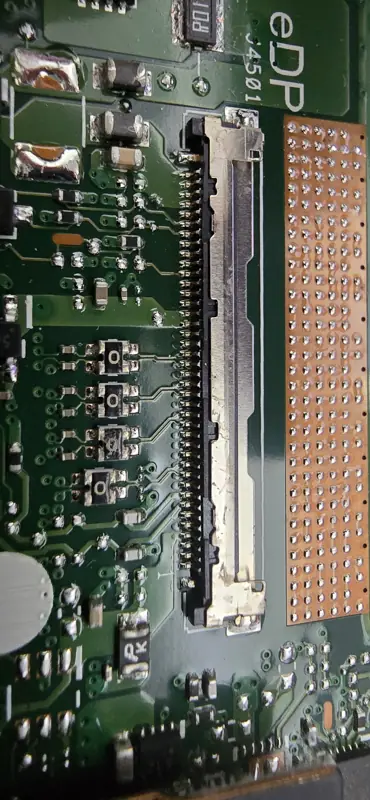 ASUS K513E — מסך שחור, מחבר המסך בלוח תוקן
